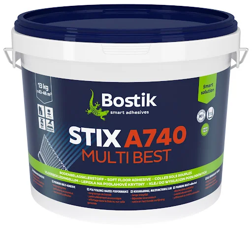 Bostik STIX A740 MULTI BEST klijai elastingoms grindų dangoms