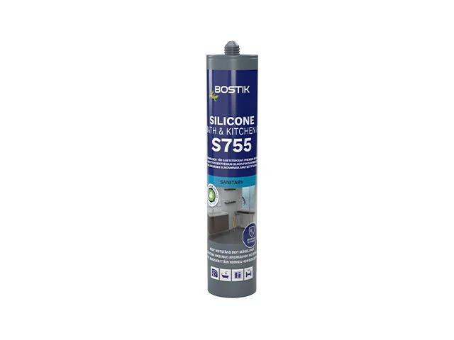Bostik S755 SILICONE PREMIUM P sanitarinis silikonas