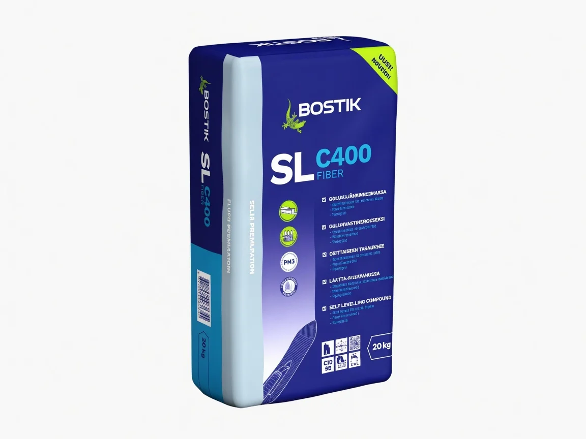 Bostik SL C400 FIBER armuotas savaime išsilyginantis mišinys